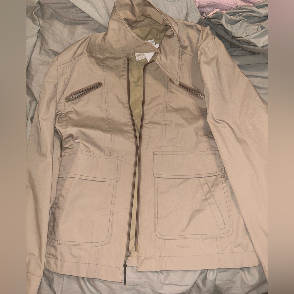 brand new rain jacket/wind breaker slim waist fit